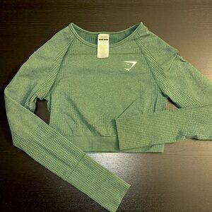 Green Gymshark Croptop
